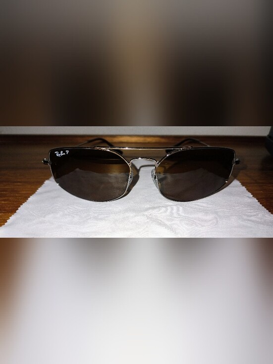 Ray-Ban Accessories - Ray-Ban Silver Frame Sunglasses with Brown Gradient Lenses